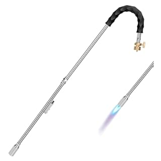 Weed Torch, Propane Burner, 24,000 BTU Weed Burner Torch for Propane Tank with Igniter, 32" Long Arm Blow Torch for Weeds, Portable Flame Thrower for Weeds, Fire Starter, Ice Melt