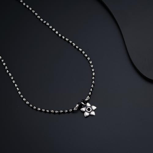 Image of House Of Aadyaa Handmade Silver Mangalsutra for Women | Made in 92.5 Silver | Silver Gifts for Women