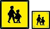 Pack of 1 front and 1 rear reflective, fully compliant school bus signs