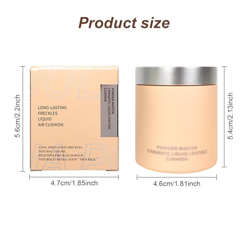 KYSUN Freckle Pen, Natural Lifelike Air Cushion Stamp, Waterproof Tint for Effortless Sunkissed Makeup (Light Brown) - Image 2