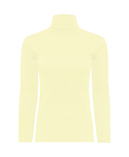 Image of Girls Turtleneck Long Sleeve Plain Basic Top Kids Boys Jersey Polo Tops 2-14 Yrs