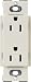Lutron CARS-15-TR-LA Claro 15-Amp Tamper Resistant Receptacle, Light Almond
