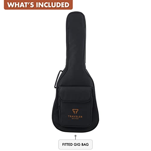 Traveler Guitar 6 String Acoustic-Electric Guitar, Right, Koa (Redlands Concert) #TOP7