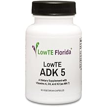 ADK 5 - Multivitamin Including Vitamin D3 5,000 iu, Vitamin K2 mk-7 & Vitamin A for Strong Bones & Teeth*, Arterial Health & Immune Support*, Gluten Free 60 Day Supply