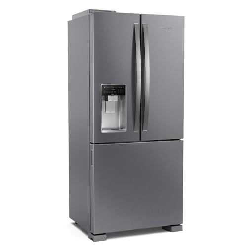 Geladeira Frost Free Brastemp French Door 515 Litros Inox com Água e Gelo na Porta – BRH85AK 110V