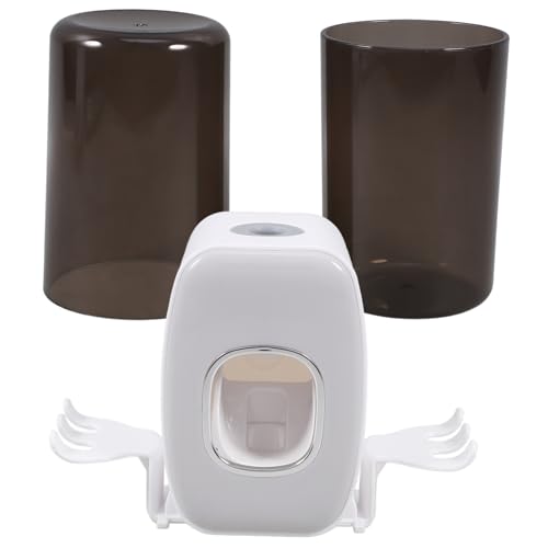 TIDTALEO 1 Juego Soporte de Pared para Cepillos y Pasta de Automático de Pasta Organizador para Material Resistente de Instalar