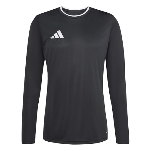 adidas Men's Entrada26 Long Sleeve Jersey, Black/White, XXL