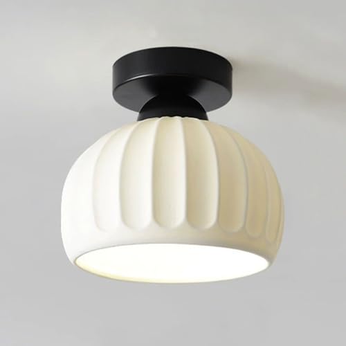 Style nordique applique murale minimaliste céramique blanche plafonnier balcon couloir