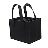 LIGIGWASH ポータブルワインボトルバッグ 仕切り付きワイン収納袋 用手提げバッグ 家用 美しいデザイン 高耐久性