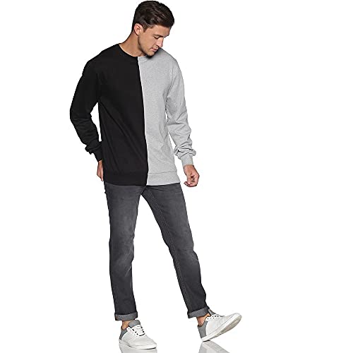 Image of Campus Sutra Men Cotton Round Neck Sweatshirt