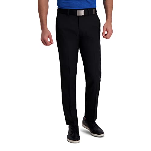 Image of Haggar Men's Cool Right Performance Flex Straight Fit Flat Front Pant