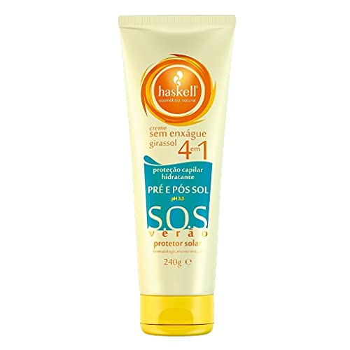 Creme Pré e Pós Sol SOS Verão 240g sem enxague 4 em1 Haskell