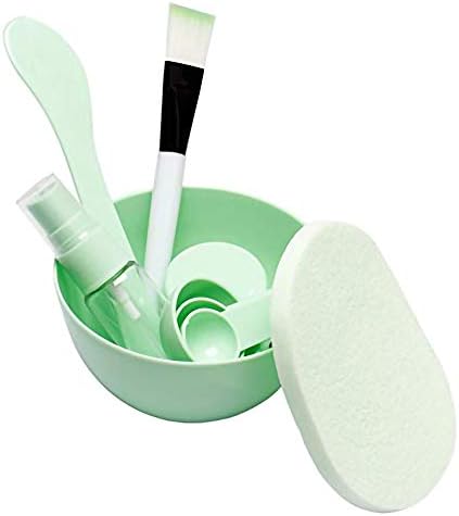 Face Mask Mixing Bowl Set, Lady Facial Care Mask Facemask Mixing Tool Sets, Light Green