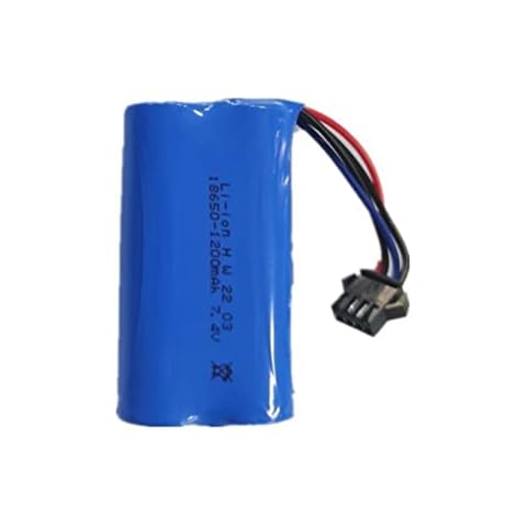 RC Akku 1200 mAh Lithiumbatterie, 18650 7,4 V Ersatz Lithium Batterie Cover