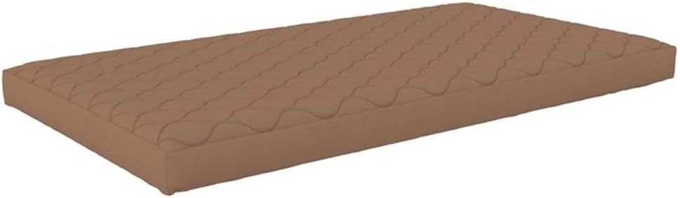DHP Dana 6 Inch Quilted Full Mattress with Removable Cover and Thermobonded Polyester Fill, Tan