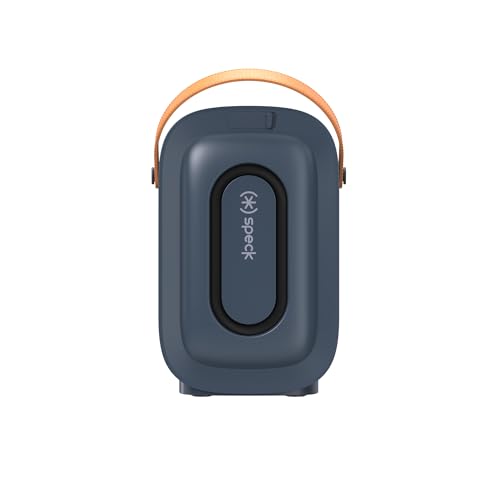 Image of Speck Speaker Gemtones Infinity Speaker Mini - Dark Grey /Chrome /Tan