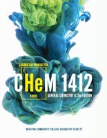 Laboratory Manual For Chem 1412 General Chemistry II, 2nd Edition 1681353474 Book Cover