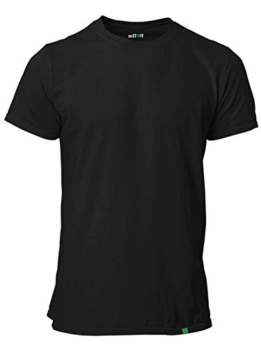 RohStoff 5er Pack Herren T-Shirt Bio, Fair, Vegan Schwarz Gr. M