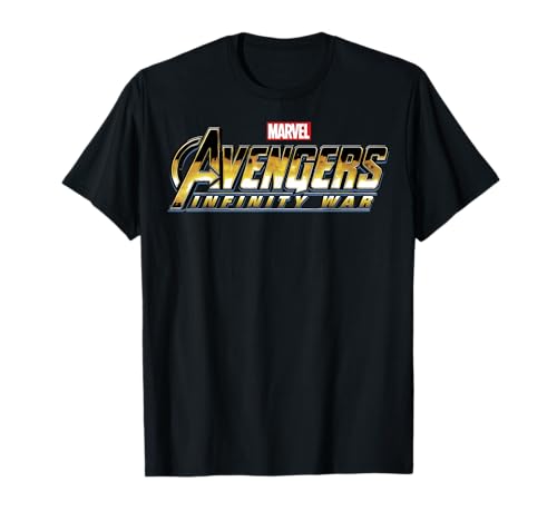 Image of Marvel Avengers Infinity War Grungy Alternate Logo T-Shirt