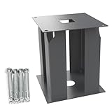 Heavy Duty Metal Base for Parcel Drop Box, High Durability Stainless Steel Base, Suitable for Most Package Boxes, Size 10.24” x10.24”x 11.6” Dark Gray (Box Not Included)