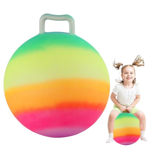 Kickball Hinchable de Rainbow Ball | Juguete Inflatable al fútbol de Rainbow | Bola de Juego Infantil | Regalos de Fiesta de Verano, Pelota de Agua Arcoiris de 18 Pulgadas para niños hinchables