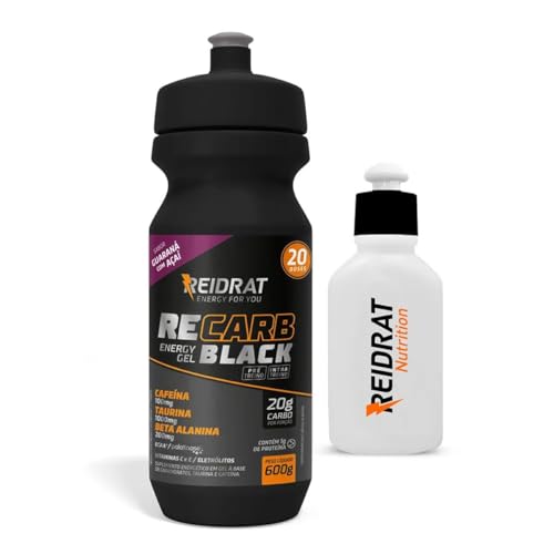 Reidrat Recarb Energy Gel Black Squeeze + Mini Squeeze 100 Ml - 600G Guaraná Com Açaí -