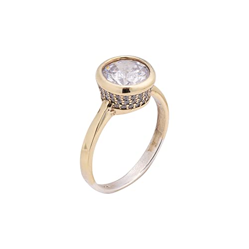 Fashion Style!Turkish Handmade Jewelry Round Shape Topaz 925 Sterling Silver Ring Size All