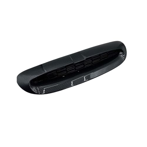 ABSフロントエンジンボンネットフードスクープエアアウトレットベントカバートリム1セット。Mini/Cooper S/JCW F54 F55 F56 F57 2014-2024に適合。(Carbon Fiber Look)