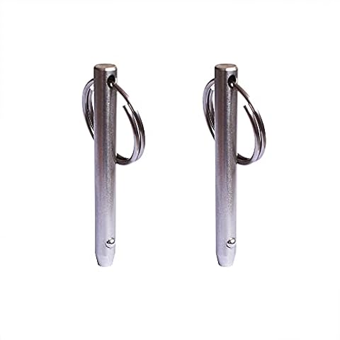Pirhosigma 2 pcs Quick Release Pins 5/16"(8mm) Diameter 316 Stainless Steel Usable Length: 2-1/4"(57mm) Total Length 3.15"(80mm) for Bimini Top Marine Hardware Cover