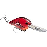 Strike King (HCKVD1.5F-450) KVD 1.5 Flatside Crankbait Fishing Lure, 450 - Delta Red, 3/8 oz, Oversized Bill Design