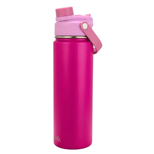 Image of Drinco Stainless Steel Water Bottle Spout Lid Vacuum Insulated Double Wall Water Bottle Wide Mouth Leak Proof Keep Cold Sport Camping Hiking (22oz Orchid Purple)