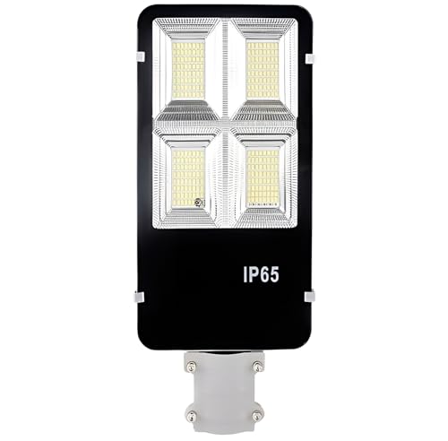 Image of Gigawatts 20W Solar Street Light with Wall Bracket & 254 LEDs Remote Control IP66 Water Resistant High Power 20Ah Battery Outdoor Lamp for Home Pathway Garden and Patio Lights (Set of 1, Cool White)