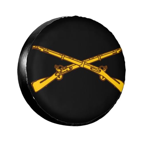 Army Infantry Crossed Rifles Tire Cover for SUV/Trailer 17
