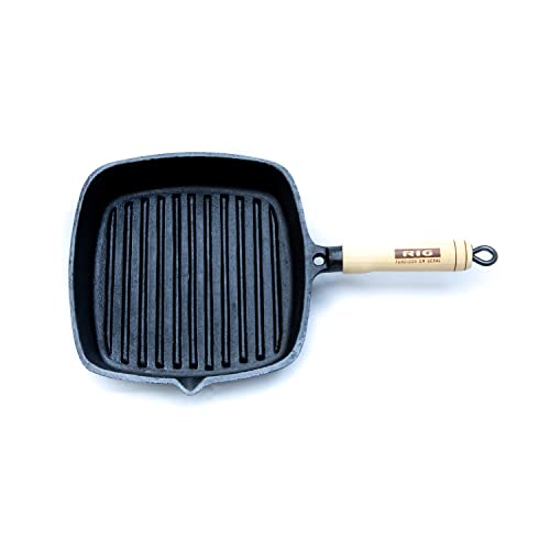 Frigideira De Ferro Fundido Frisada - Medidas 22x22cm