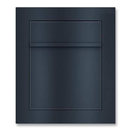 Metzler boîte aux Lettres encastrable Moderne en Anthracite RAL 7016 – Boîte Murale encastrée, en Acier thermolaqué, Design Haut de Gamme
