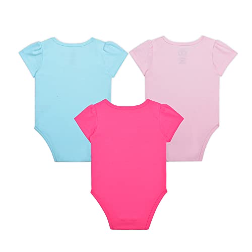 Disney Girls 3 Pack Bodysuits for Newborn and Infant2