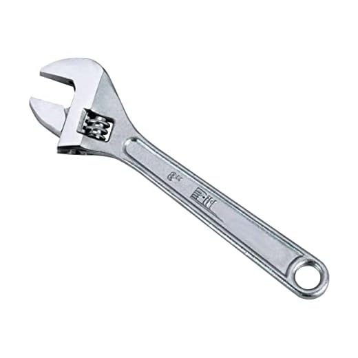 Edward Tools Adjustable Wrench - Heavy Duty Drop Forged Steel - Precision Milled Jaws for Maximum Gripping Power - Rust Resistant Finish - Tempered and Heat Treated Steel - Secure Adjustable Jaw (8")
