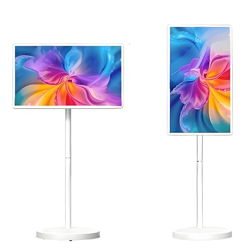 22/24/32 inch Wireless TV | Portable Smart Display | 1080p |Built-in camera for video calls | 60Hz Refresh Rate,Can be used for various live broadcast applications and company meetings 24inch-8G+128G