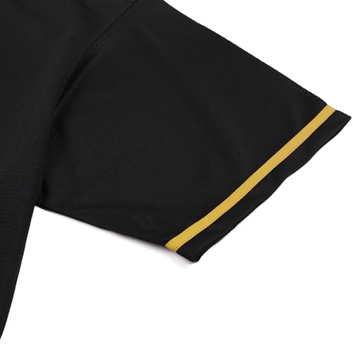 Pullonsy Camisa de beisebol em branco para homens e mulheres camisas de manga curta com botões compl