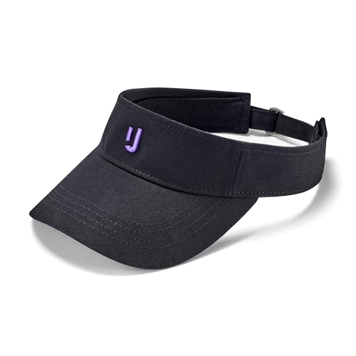 Johnny Urban Visera Mujer y Hombre Negro - Terry - Gorra para Verano con Protección UV - Viseras para Tenis, Running y Playa - Protege del Sol