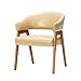 Chaise de Salle à Manger Minimaliste Moderne Chaise de Salon Bois Massif avec accoudoir Dossier Chaise de Salle à Manger étude Nordique Chaise de Bureau de Loisirs Chaise de Bureau de Maquillage