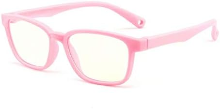 HANBIN Computer Glasses Anti Eyestrain Glasses Anti Blue Light Glasses for Children Anti-Fatigue Glasses Video Gaming Glasses Blue Light Blocking Glasses for Teenager Pink 10 * 10 * 20cm