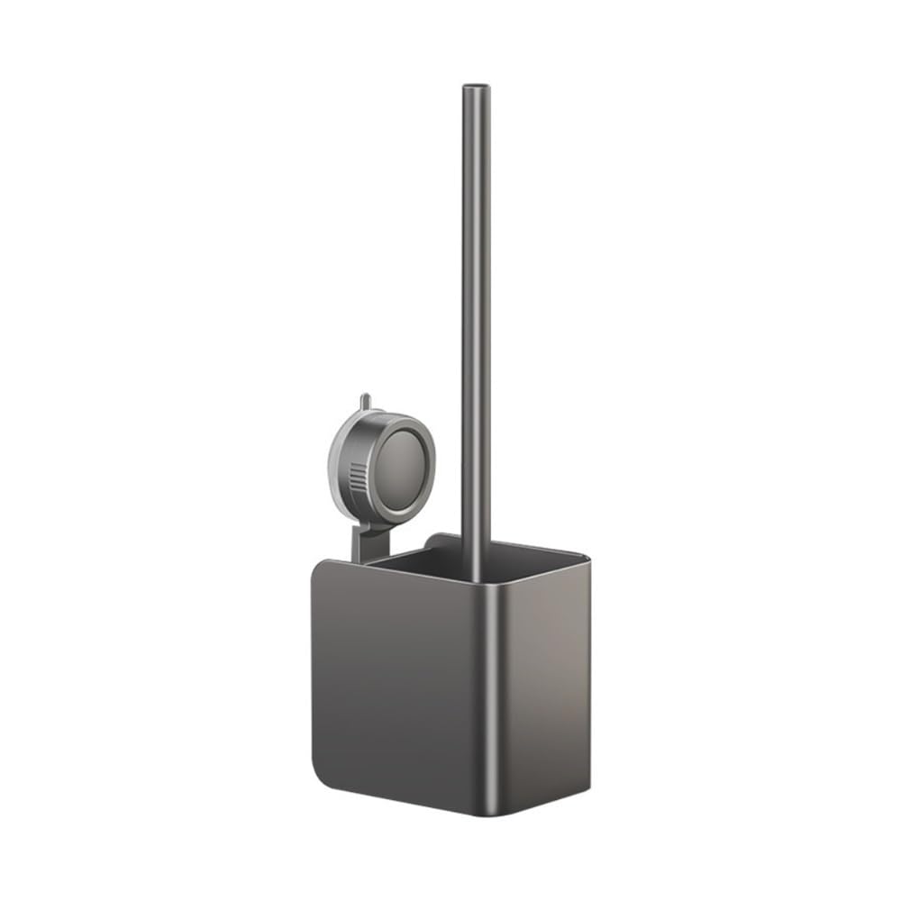Toilet Brush Wall Mount Toilet Brush with Suction Cup - No Drill, Space-Saving Bathroom Cleaner