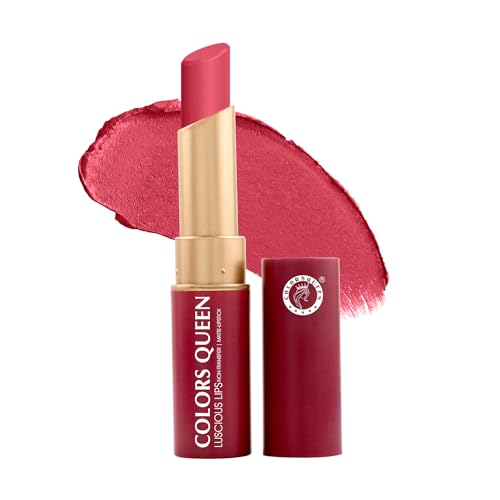 Image of Colors Queen Luscious Lips - Non Transfer Creamy Matte Lipstick | Highly Pigmented with Smooth Application | Long Lasting Lipstick Waterproof | Smudge Proof Lipstick for Women (05 - False Mauve - 3.5g)