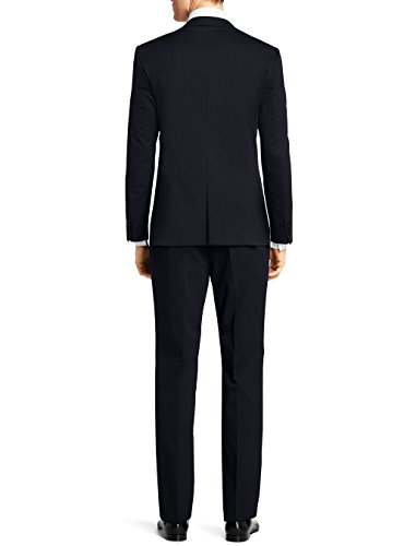 Nicoletti Men's Two Button Stretch Slim Fit Suit Ticket Pocket Jacket with Pant3