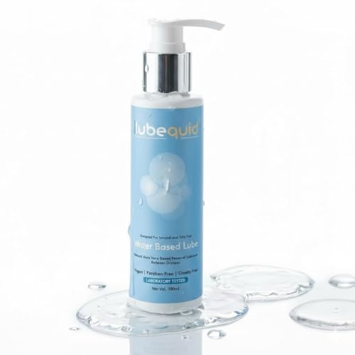 natural Water-Based Personal Lubricant, 100 ML Bottle- 2 in 1 Lubricant & massage Gel for Men and Women ~ Water Based Lube ~ Skin Friendly, Silicone and Paraben Free