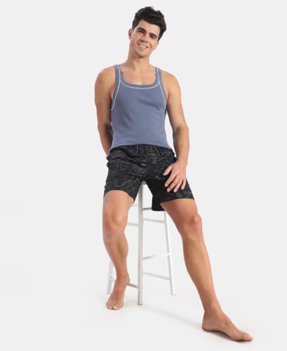 Image of Jockey US54 Men Super Combed Cotton Square Neck Gym Vest with Graphic Print