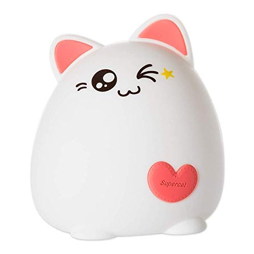 Preisvergleich Produktbild Multifunktionales Kindernachtlicht Bunte Patting Lampe - Fernbedienung, Silikonform, Nachtlicht-Spielzeug for Kinder- / Babyzimmerdekoration (Fernbedienungstyp, Pink) Baby, das Babylicht stillt