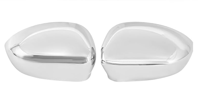 Couvercle rétroviseur Fiat 500 anti infiltration eau blanc chromé 1pair - 3