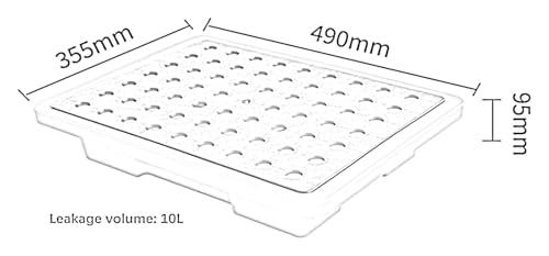 Plate-forme de confinement des déversements antidérapante pour garage